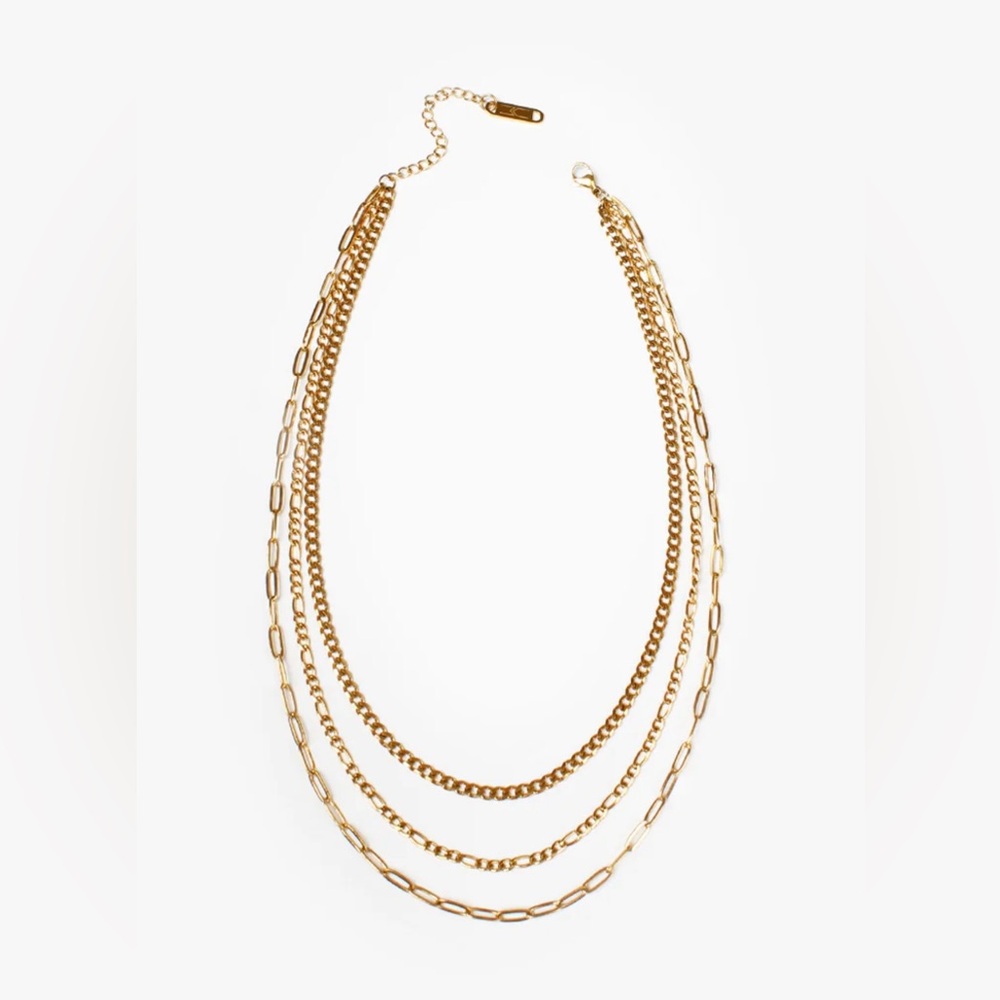 Marin Costello Gold Trilogy Necklace
